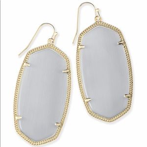 Kendra Scott Danielle Cats Eye Grey Earrings